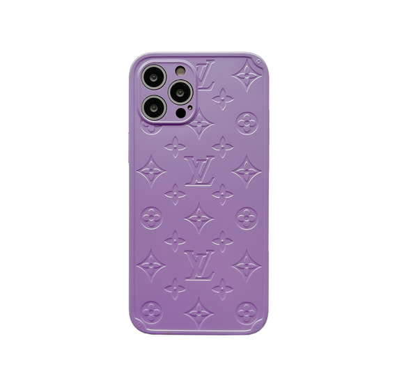 Louis Vuitton Electroplated iPhone case(Pink/Lavender/Retro Orange)