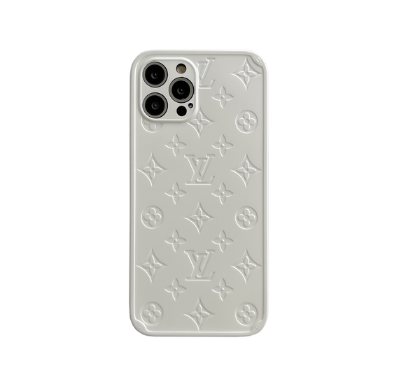 Louis Vuitton Electroplated iPhone case(White/Black)