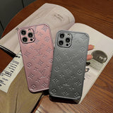Louis Vuitton Electroplated iPhone case(Stone Grey/Rose Gold)