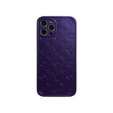 Louis Vuitton Electroplated iPhone case(Bronze/Dark night purple)